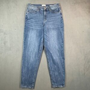 Nicole‎ Miller Jeans Womens 8 Relaxed Boyfriend Super High Rise Stretch Denim